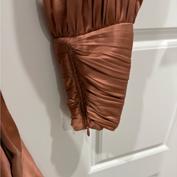 Zimmerman long sleeve silk wrap mini dress - Picture 7 of 13